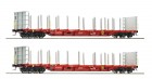 76141 Roco Set of 2 cars for timber transport